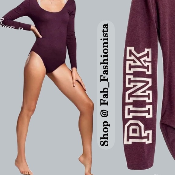 Victoria's Secret PINK Scoop Neck Bodysuit top Size S - Picture 1 of 13